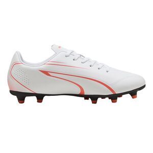 Puma Mens Vitoria FG/AG Soccer Cleats / White/Red